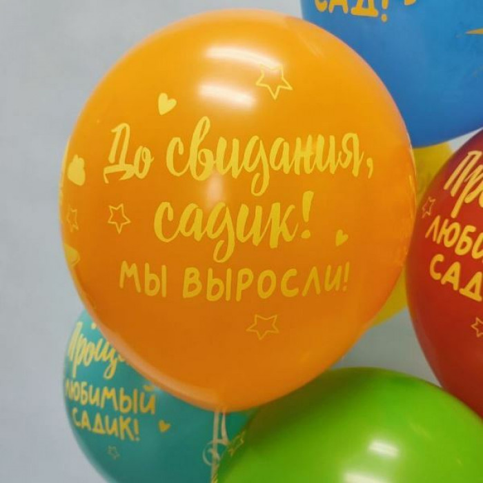 Шары Прощай любимый садик, на выпускной