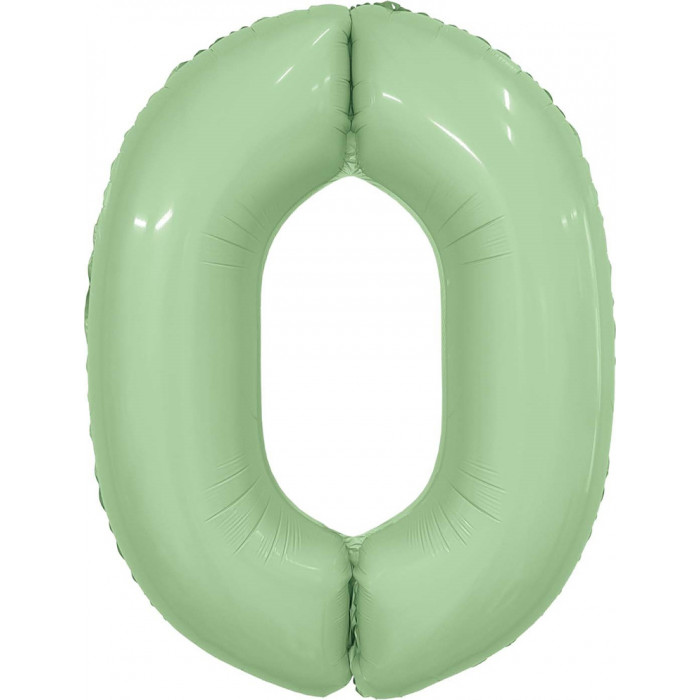 Шар цифра 0, 102 см (Олива)