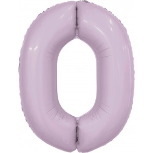 Шар цифра 0, 102 см (Орхидея)
