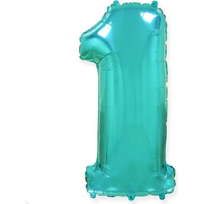 Шар цифра 1, 82 см (Тиффани)