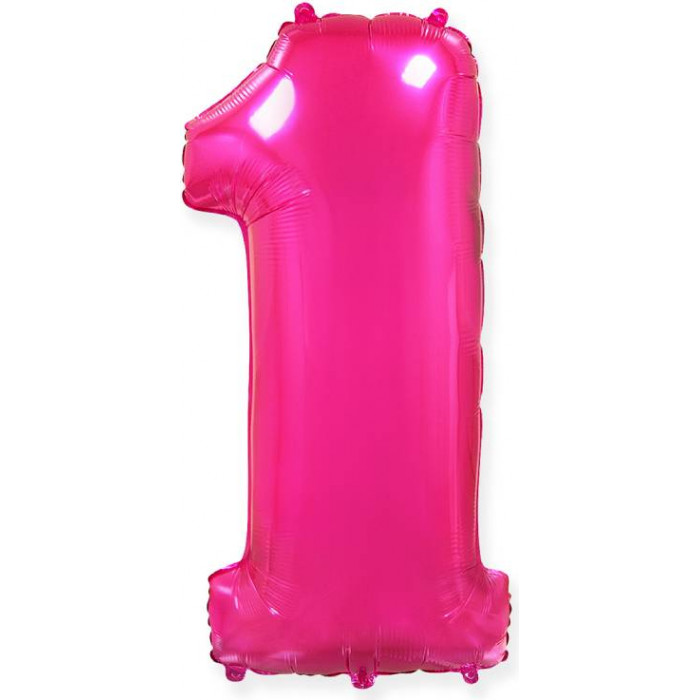 Шар цифра 1, 82 см (Фуше)