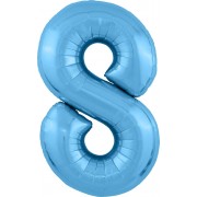 Шар цифра 8, 102 см (Голубой)
