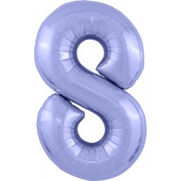 Шар цифра 8, 102 см (Лавандовый)