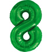 Шар цифра 8, 86 см (Зеленый)