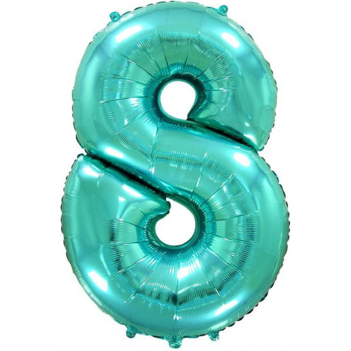 Шар цифра 8, 82 см (Тиффани)