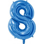 Шар цифра 8, 66 см (Синий)