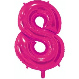 Шар цифра 8, 66 см (Фуксия)