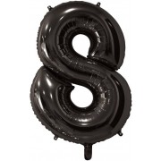 Шар цифра 8, 66 см (Черный)