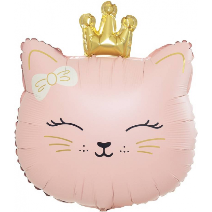 Шар фигура "Кошечка с короной"