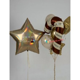 Композиция из шаров "Новогоднее напоминание"