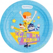 Тарелки бумажные "Простоквашино. С ДР"
