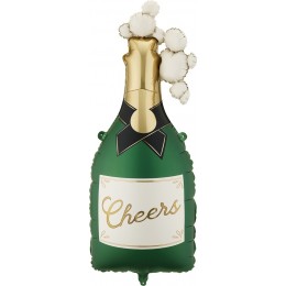 Шар-фигура "Шампанское с пузырьками CHEERS" (ПД)
