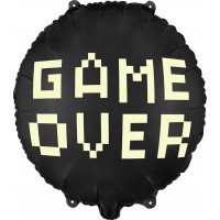 Шар круг "GAMER OVER Black"