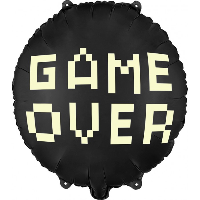 Шар круг "GAMER OVER Black"
