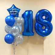 Композиция из шаров Молодому мужчине, на 18 лет 
