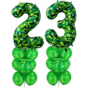 Набор фонтанов из шаров на 23 февраля