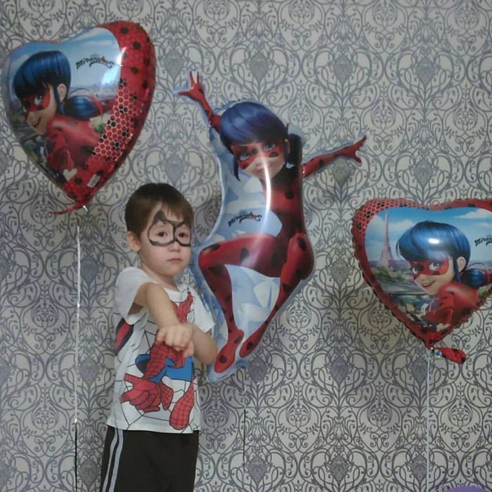 Шар-сердце 'Леди Баг'