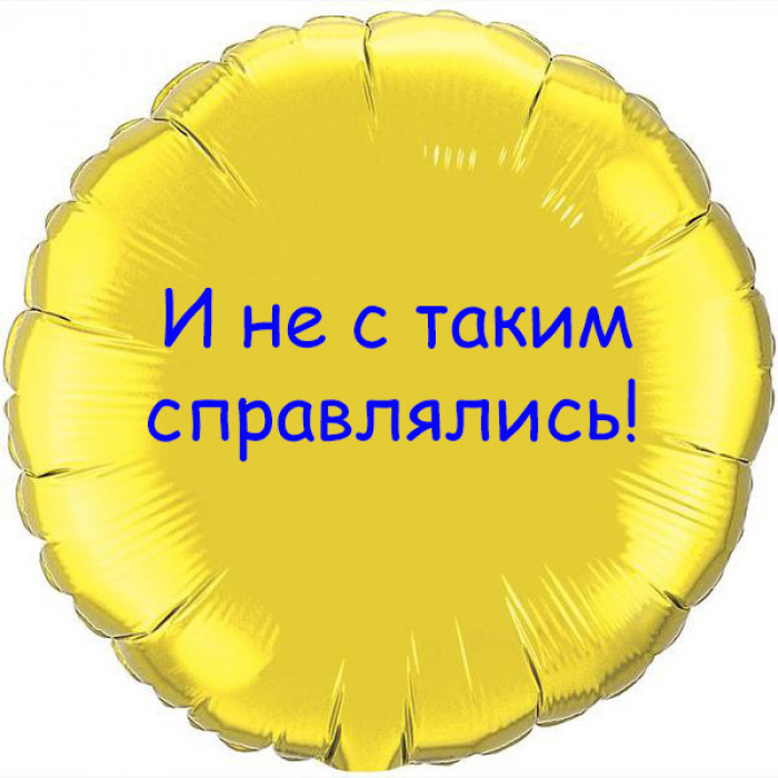 Шарик-круг Желтый И не с таким справлялись