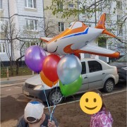 Набор шаров с гелием с самолетом Дасти