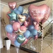 Композиция из воздушных шаров Самой красивой жене на свете!