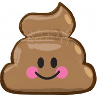 Фигурный шар Смайлик "какашка"