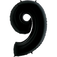 Шар-цифра Черная Девятка 9