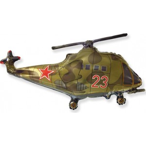 Фигурный шар Военный вертолет