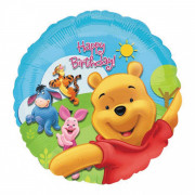 Шар-кругс Днем рождения (Happy Birthday) с Винни Пухом и его друзьями
