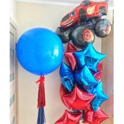 Сет гелиевых шаров с гигантским шаром Вспыш