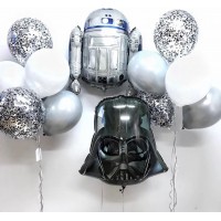Набор шаров Звёздные Войны с АР2Дэ2(R2D2) и Дартом Вейдером