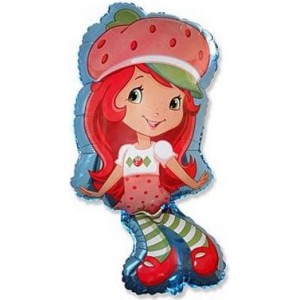 Фигурный шар Девочка клубничка