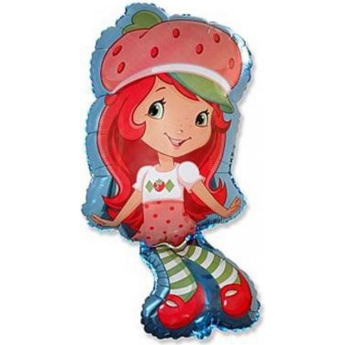 Фигурный шар 'Девочка клубничка'