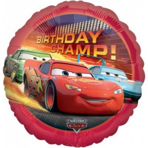 Шар-круг Именинник-Чемпион (Birthday Champ!) с героями м/ф Тачки